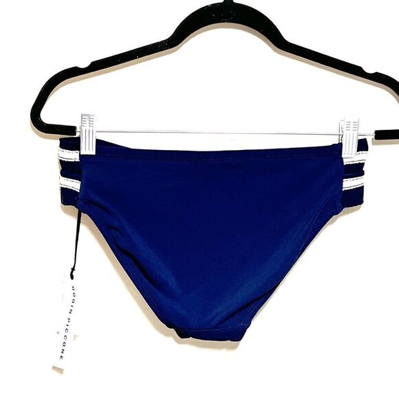 NWT Robin Piccone Abi Navy Twist Bikini Bottoms Sz S - Picture 7 of 9
